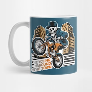 Skeleton - Cycling around the town Mug